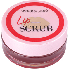 Скраб для губ Vivienne Sabo Lip Scrub, разглаживает, смягчает и тонизирует кожу губ, с масла жожоба и ши, тон 01, красный, 3гр.