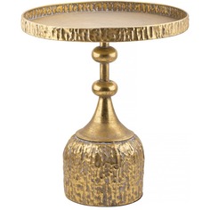 Столик Glasar золотистый 51х51х57 см ГЛАСАР