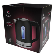 Чайники чайник LEX LX 30018-2 2200Вт 1,7л металл черный