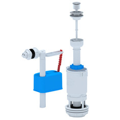 Сливные механизмы для бачка унитаза набор механизмов для унитаза АНИПЛАСТ боковое подключение 1 режим шток