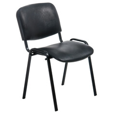 Кресла офисные стул офисный Изо 530х600х810мм искусственная кожа/металл черный Фабрикант