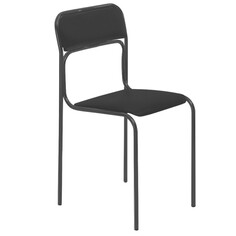 Кресла офисные стул офисный Аскона 420х520х810мм искусственная кожа/металл черный Фабрикант
