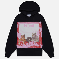 Женская толстовка MSGM x Lorenza Longhi Cats Hoodie, цвет чёрный
