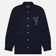 Мужская рубашка Edwin x Jonathan Castro Overshirt, цвет синий