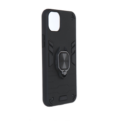 Чехол DF для APPLE iPhone 15 Plus с магнитом и кольцом Black iArmor-08