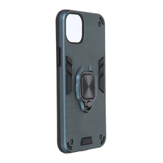 Чехол DF для APPLE iPhone 15 Plus с магнитом и кольцом Dark Green iArmor-08