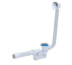 Обвязка для ванны Ани-пласт ЕС255 1.1/2&quot; х40 мм click/clack, регулируемая, с гибкой трубкой 40/50