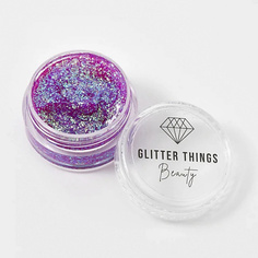GLITTER THINGS Глиттер Гель Блёстки для глаз, лица и тела "Фиолетовые Грезы"
