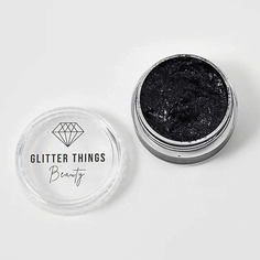 GLITTER THINGS Глиттер Гель Блёстки для глаз, лица и тела "Черная Тень"