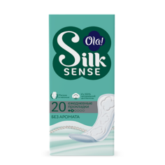 Прокладки ежедневные OLA! Silk Sense Ежедневные женские мягкие прокладки, без аромата 20