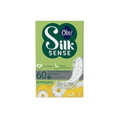 Прокладки ежедневные OLA! Silk Sense Light Прокладки тонкие женские ежедневные мультиформ, аромат Ромашка 60