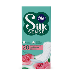 Прокладки OLA! Silk Sense Ежедневные мягкие прокладки, аромат Бархатная роза 20