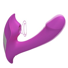 Секс-игрушки AIBU Вибратор двойной вакуумный с пультом