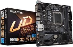Материнская плата mATX GIGABYTE H610M S2H V2 DDR4 (LGA1700, H610, 2*DDR4 (3200), 4*SATA 6G, M.2, 2*PCIE, Glan, D-Sub, DVI-D, DP, HDMI, 2*USB 3.2, 4*US