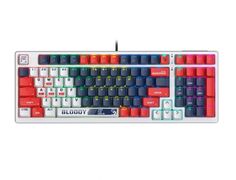 Клавиатура A4Tech SPORTS NAVY механическая синий/белый USB for gamer LED 1891213