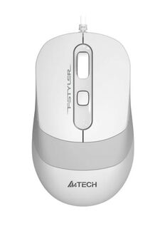 Мышь A4Tech FM10S USB WHITE белый/серый оптическая (1600dpi) silent USB (4but) 1929946