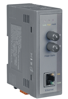 Медиа-конвертер ICP DAS NS-200FT CR Industrial 10/100 Base-T to 100 Base-FX Media Converter; 1 multi mode, ST connector (RoHS)