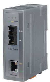 Медиа-конвертер ICP DAS NS-200AFCS-60T CR Industrial 10/100 Base-T to 100 Base-FX Media Converter; 1 (60 km) single mode, SC
