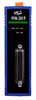 Модуль ICP DAS PFN-2019/S CR PROFINET I/O Module (10-channel Universal Analog Input Module) (RoHS) include PFN-2019 module and a DB-1820 daughter boar