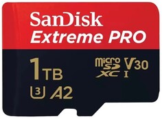 Карта памяти 1TB SanDisk Extreme PRO SDSQXCD-1T00-GN6MA for 4K Video on Smartphones, Action Cams & Drones 200MB/s Read, 140MB/s Write, Lifetime Warran