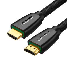 Кабель UGREEN HD118 HDMI Male To Male Cable With Braid. Длина: 5м. Цвет: черный