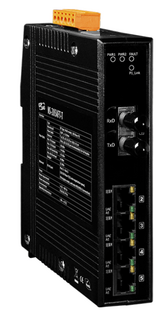 Коммутатор ICP DAS NS-205AFT-T CR Multi-mode, ST Connector, 4-port 10/100 Mbps with 1 Fiber port Switch (RoHS)