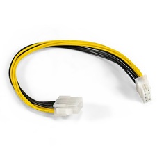 Удлинитель кабеля Exegate EX-EXT-8M8F-0.3 EX295553RUS питания материнской платы +12V (8pin EPS12V M/8pin EPS12V F, 0,3м)
