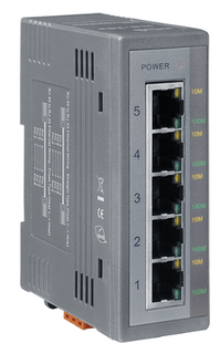 Коммутатор ICP DAS NS-205 CR Unmanaged 5-Port Industrial 10/100 Base-T Ethernet Switch