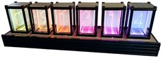 Часы Lamptron LAMP-MC320 настольные MC320-Fluorescent Wooden Clock for Gamer
