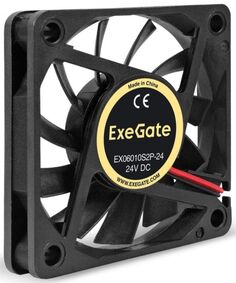 Вентилятор для корпуса Exegate EX295203RUS 60x60x10 мм, 3000rpm, 13.5CFM, 24.1dBA, 2-pin