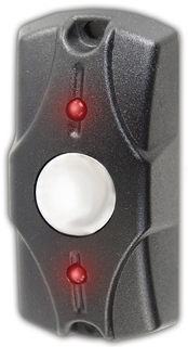 Кнопка выхода Олевс Циклоп (чёрный) накладная НО, металл, подсветка, 12В, 0.1А