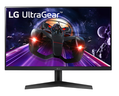 Монитор 23,8" LG UltraGear 24GN60R-B 1920x1080, 1ms м, 300 cd/m2,1000:1, IPS, 16:9, 144Hz, HDMI, DP, black