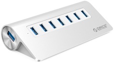 Концентратор USB 3.0 Orico M3H7-SV 7хUSB 3.0, серебристый