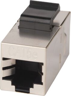 Адаптер проходной WRLine WR-CA-KJ-8p8c-C5E-SH формата Keystone, RJ45-RJ45 (8p8c), категория 5е, экранированный