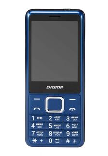 Мобильный телефон Digma LINX B280 LT2072PM 32Mb, 2Sim, 2.8" 240x320, 0.08Mpix, GSM900/1800 FM, dark blue