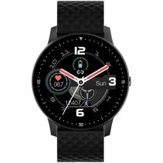 Часы Digma Smartline D3 Digma D3B 1.3" TFT корп.черный рем.черный