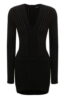 Платье из вискозы Balmain