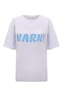 Хлопковая футболка Marni