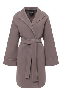 Шерстяное пальто с поясом Giorgio Armani
