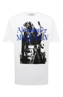 Хлопковая футболка Alexander McQueen