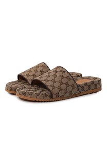 Текстильные шлепанцы Gucci
