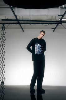 футболка спортивная мужская Лонгслив oversize с 3D-принтом Befree