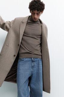 пальто мужское Пальто-бушлат шерстяное однобортное с карманами Befree