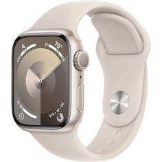Смарт-часы Apple Watch Series 9 41 мм сияющая звезда S/M, спортивный ремешок