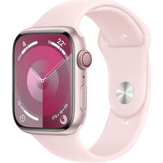 Смарт-часы Apple Watch Series 9 45 мм розовый, S/M спортивный ремешок