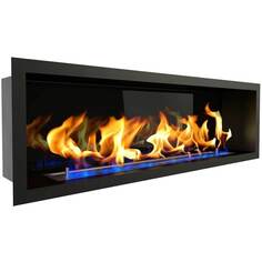 Биокамин ZeFire Flagman long, чёрный со стемалитом