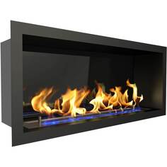 Биокамин ZeFire Flagman 700 long, чёрный со стемалитом