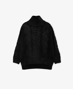 Свитер вязаный черный Gulliver (116)