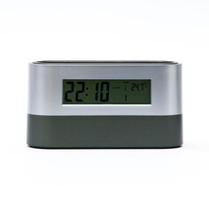 Часы-органайзер настольные электронные: будильник, термометр, календарь, 15.1 х 4.7 см NO Brand