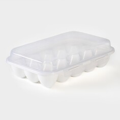 Контейнер для хранения яиц, 15 ячеек, 27×18,5×7,5 см NO Brand